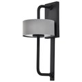 Nuvo Overtop 10W LED Large Wall Lantern - Matte Black & Silver 62/1608